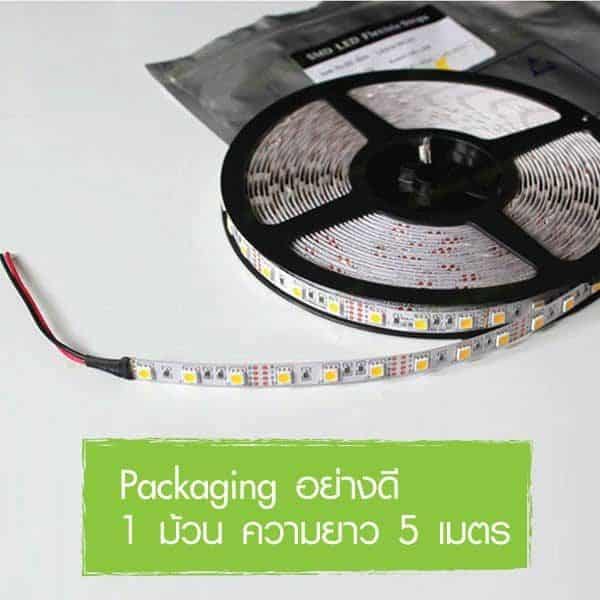 ไฟเส้น LED Strip 3528 ไม่กันน้ำ 1 ม้วน ยาว 5 เมตร