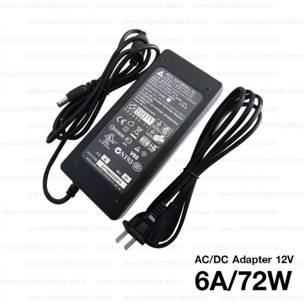 AC/DC Adapter 12V 6A 72W