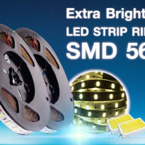 ไฟเส้น LED Strip 5630 ไม่กันน้ำ วอร์มไวท์ Extra Bright