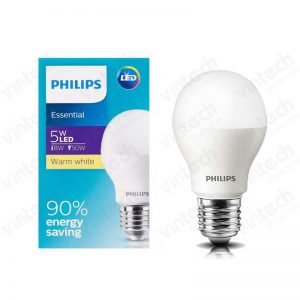 หลอดไฟ Philips Essential Bulb E27 5W Warm White