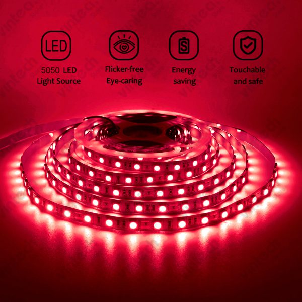 ไฟเส้น LED Strip SMD 5050 สีแดง