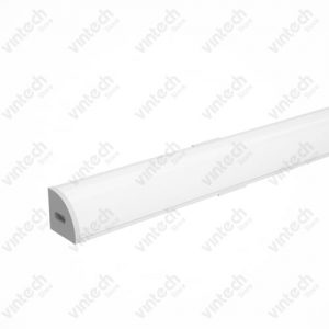 รางอลูมิเนียม L-shape ฝาครอบขาวขุ่น (AL-LC-004) 1M.