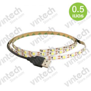 LED Strip Ribbon SMD 5050 ไฟแสงขาว ชนิดไม่กันน้ำ 5V พร้อมสาย USB ยาว 50 cm.