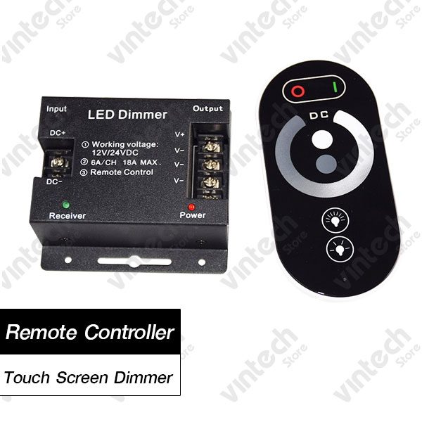 LED Dimmer 12-24V พร้อมรีโมท