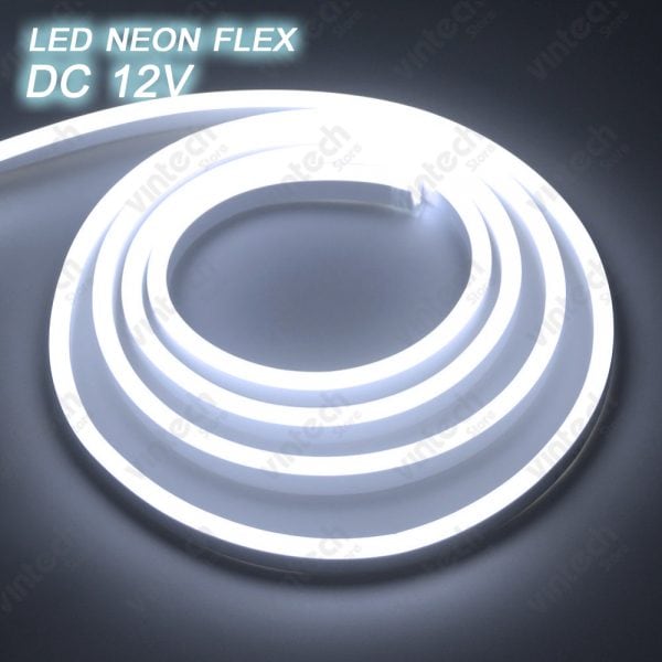 นีออนดัด LED Neon Flex 12V 5M. แสงขาว